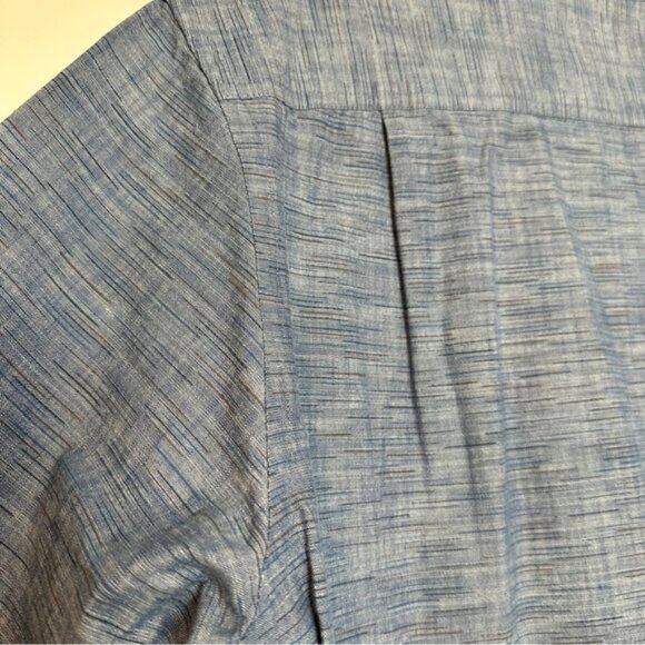 TASSO ELBA | Men’s Printed Button Up Shirt | Blue | Size: L - Picture 6 of 6
